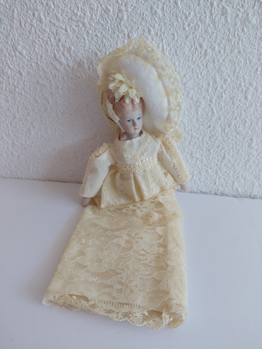 MC Porcelain Head and Arms Half-body Doll 10" Victorian Style